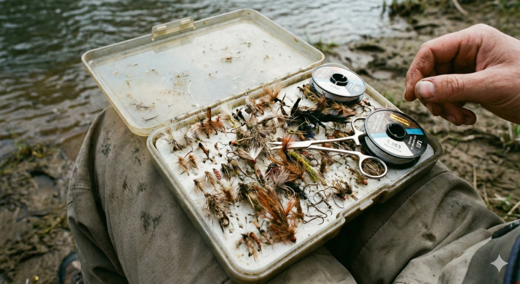 A practical selection of alpine fly fishing flies.